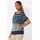 CREATION L Mesh-Shirt Blau 36