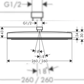 Hansgrohe Pulsify E Kopfbrause 24330670