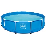 Mountfield SWING METAL FRAME ROUND POOL - 3.05m x 76cm BLUE | Schwimmbecken | Aufstellbecken | Schneller Aufbau | Langlebig | Swimmingpool | Robust