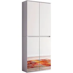 INOSIGN Garderobenschrank »Malcesine«, mit Spiegelfront, 1 Kleiderstange und 7 Böden, Breite 74 cm INOSIGN weiß