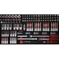 KS Tools 1/2" Steckschlüssel-Satz in Schaumstoffeinlage, 120-tlg