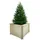 TIMBELA Hochbeet 78 x 78 x 57 cm Beige
