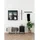 VCM Hängevitrine Brisbane 80 x 18 x 80 cm Schwarz
