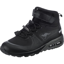 KANGAROOS Unisex Kinder Kx-hydro Sneaker, Jet Black Steel Grey, 29 EU