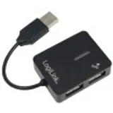 Logilink UA0139 4 Port USB 2.0-Hub Schwarz