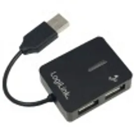 Logilink UA0139 4 Port USB 2.0-Hub Schwarz