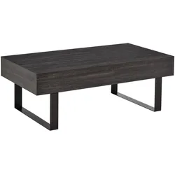 HOMCOM Couchtisch Spanplatte, Eisen