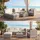 MCW Busto/Brescia Polyrattan Lounge-Set grau/creme