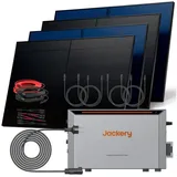 sunniva Balkonkraftwerk Full Black Bifazial 2000 W inkl. 2,048 kWh Speicher + 4 x 500 W N-Typ Glas-Glas Bifacial Module