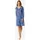 SCHIESSER Nachthemd V-Neck Blau 44