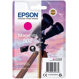 Epson 502 magenta + Alarm C13T02V34020