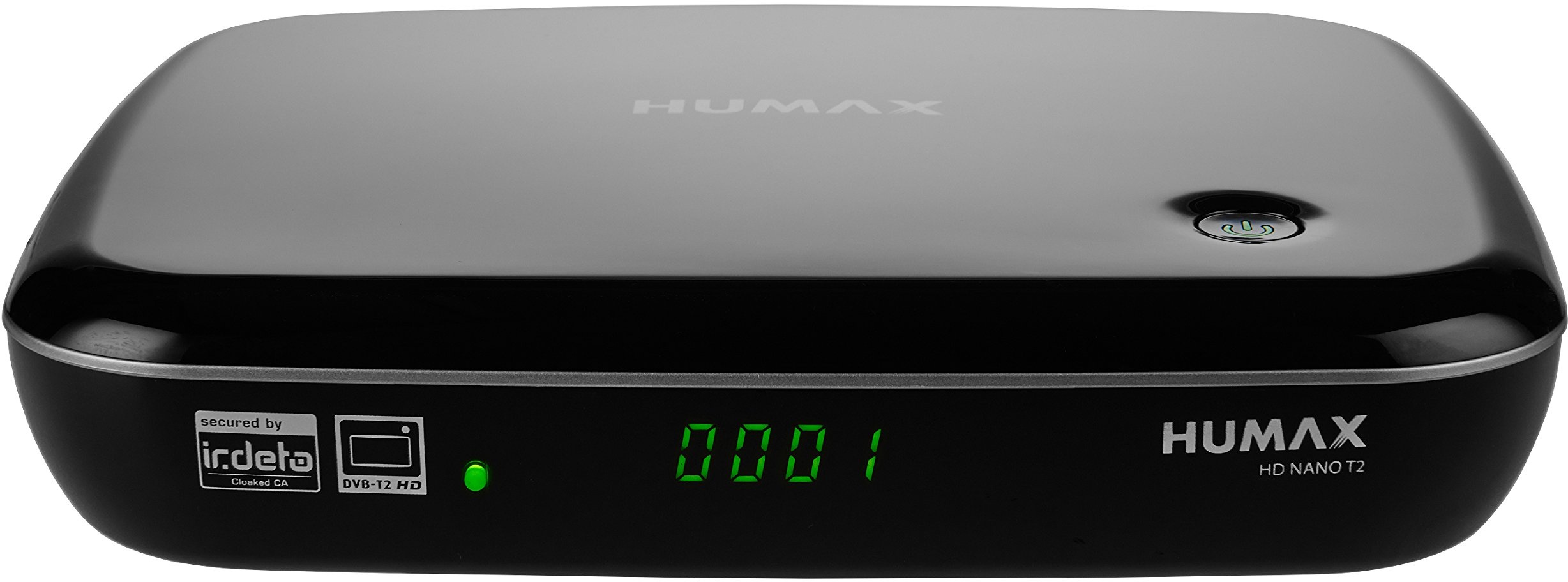 Humax Digital HD NANO T2 HD-Receiver (DVB-T2/T, HbbTV, PVR-Ready, freenet TV, HDMI, USB) Schwarz