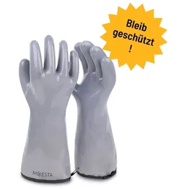 Moesta Grillhandschuhe XXL Silikon grau