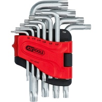 KS Tools Torx-Winkelstiftschlüssel-Satz mit Bohrung, kurz, 10-tlg., TB8-TB50