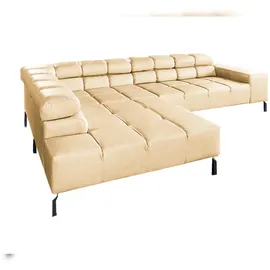 KAWOLA Sofa NELSON beige Recamiere links
