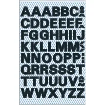 Avery Zweckform Buchstabenetiketten 3780 Schwarz 76 x 120 mm 130 Aufkleber