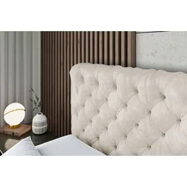 altdecor BOXI8 180 x 200 cm H4 Beige/Goldfarben