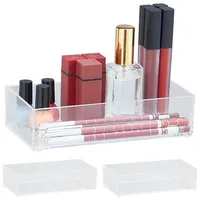 Relaxdays 3 x Schubladen Organizer, Make Up, Schmink- u.