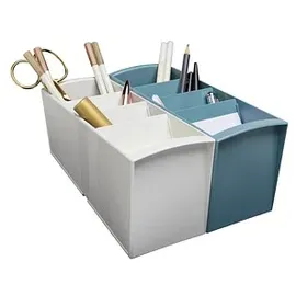 Exacompta Schreibtisch-Organizer Multitower Weiß 4 St.