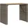 vidaXL Garten-Bartisch mit Holzplatte Grau 145x80x110 cm Polyrattan