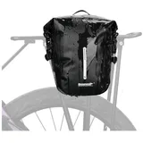 luxuskollektion Gepäckträgertasche Wasserdicht 7 l Rolltop schwarz