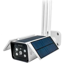 LuVision WLAN Solar Kamera mit Solarzelle Solarpanel Solarkamera Tuya App Alexa kompatibel