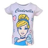 Disney Princess T-Shirt Cinderella in Weiß | Gr.: 98