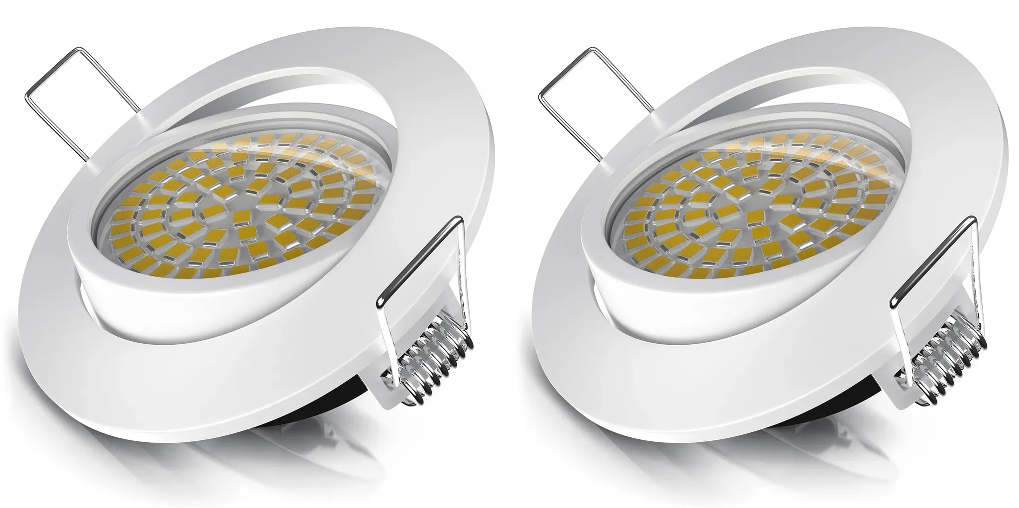 LED-Einbaustrahler 2er-Set Weiß