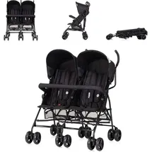 Chipolino Twin Golfov Double Point Blackberry Buggy - Schwarz