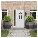 vidaXL Pflanzkübel 100 x 100 x 80 cm Schwarz