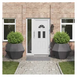 vidaXL Pflanzkübel 100 x 100 x 80 cm Schwarz