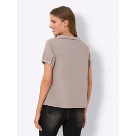 Heine Kurzarmbluse Beige 40