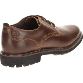 CLARKS Batcombe Tie Schuhe Dark Tan Lea 41 1/2