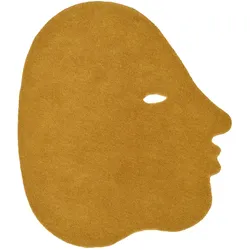 nanimarquina - Talk Talk Wollteppich, small, 85 x 95 cm, senfgelb