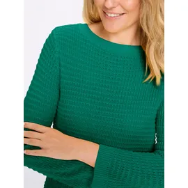 Classic Basics U-Boot-Pullover grün 44