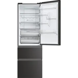 Haier HTW5618ENPT 3D 60 Serie 5 Kühl-Gefrierkombination (360 l, 1850 mm hoch, Schwarz)