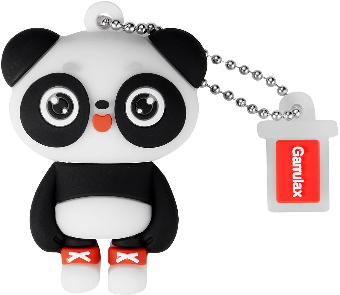 GARRULAX USB-Flash-Laufwerke, 64GB wasserdichtes Silikon USB2.0 High Speed USB-Daumenlaufwerke Memory Stick Pen Datum Speicher Pendrive U Disk(Panda)