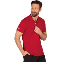 Trigema Poloshirt » Poloshirt aus Polyester mit Knopfleiste«, (1 tlg.), Gr. 4XL, kirsch, , 26120223-4XL
