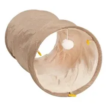 Canadian Cat Company Katzentunnel mit Kuschelfell beige