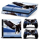 DOTBUY PS4 Skin Aufkleber Sticker Design Folie schützende Haut Schale für Sony Playstation 4 Konsole und 2 Dualshock Controller (Animal Eagle)