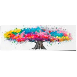 Poster REINDERS "Bunter Baum", bunt (farbe bild(er): bunt), B:158cm H:53cm T:0,1cm, Papier, Bilder