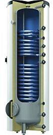 Reflex Storatherm Aqua Speicher 7862200 AF 300/2S_B, Ø 650 mm, weiß, Folienmantel, mit 2 Glattrohrwärmeübertragern