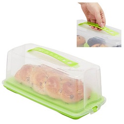relaxdays Kuchen-Transportbox für Kastenform 37,0 x 16,0 cm