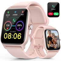 Smart Watch Gesundheitsuhr Smartwatch Damen mit Telefonfunktion Herzfrequenz -SPO2 -Monitor sportuhr damen Schlaf -Tracker Damen smartwatch Alexa eingebaut uhr damen smartwatch für iOS und Android