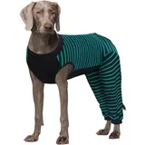 Kuoser Op Body Hund Kastration Rüde Hündin, Hundebody Nach Op mit Beinen Leckschutz Hund Hinterbein, Jumpsuit Hunde Alternative zum Halskragen,Grün 4XL