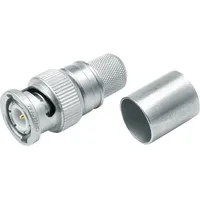 Telegärtner J01000A0060 J01000A0060 BNC-Steckverbinder Stecker, gerade 50Ω 1St.