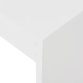 vidaXL Bartisch mit Regal 110 x 50 x 103 cm Weiß
