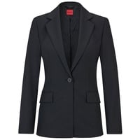 Hugo Damen Atana Regular-Fit Blazer aus Stretch-Gewebe Schwarz 38