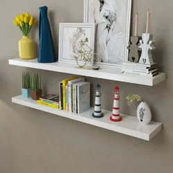 vidaXL 2er Set MDF Wandregal Wandboard Bücher/DVD-Regal Hängeregal, weiß