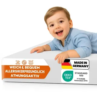 Kern für Matratze Kinderbett 60x120x6cm - Auswahl: Ersatzkern ohne Bezug, Größe ...